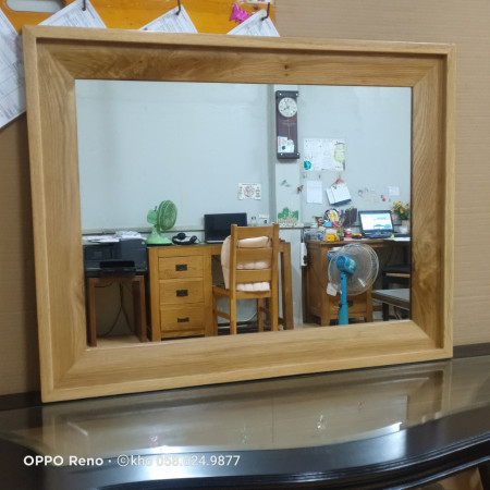 Oak : Khung Gương Gỗ Sồi 80 x 120cm